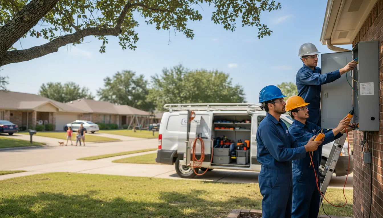 Certified electrician providing emergency electrical services in Neches, TX